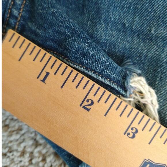 FRAME Le Vintage Bermuda Shorts Raw Hem Sz 27 Summer Casual Vacation - Picture 14 of 15